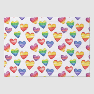 beautiful cute design with hearts multicolor tissue paper