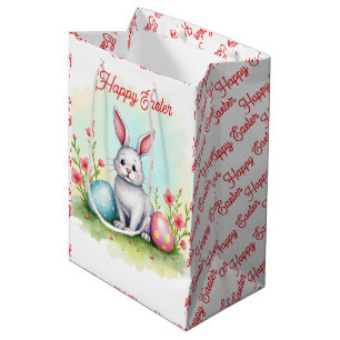 Beautiful Cute Easter Bunny Collection Medium Gift Bag