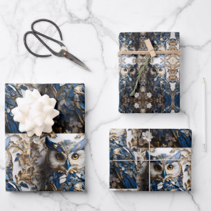 Beautiful Cute Minimalistic Owl  Wrapping Paper Sheet