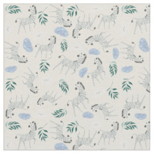 Beautiful cute safari pastel jungle zebra pink fabric