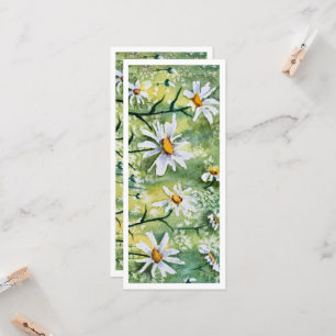 Beautiful Daisies Watercolor Bookmark