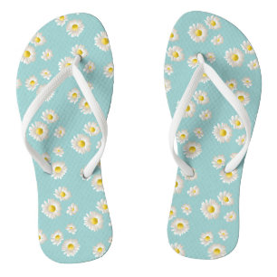 Beautiful Daisy Flower Pattern Jandals