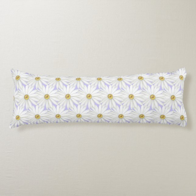 Beautiful Daisy Flowers Body Cushion (Front)