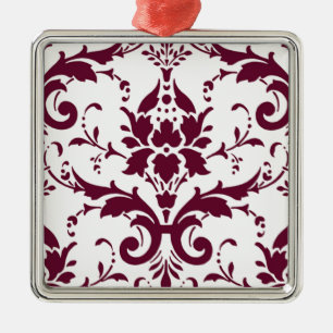 Beautiful Damask Metal Tree Decoration