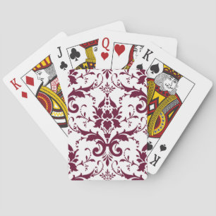 Beautiful Damask Playing Cards