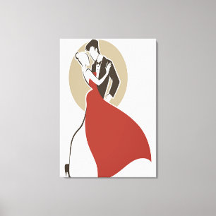Beautiful Dance Couple Canvas Print
