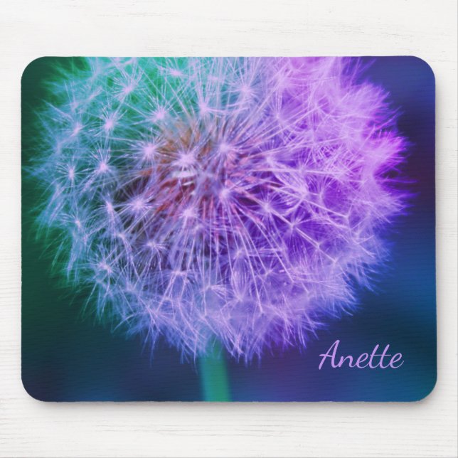 Beautiful Dandelion on Blue Background |  Mouse Pad (Front)