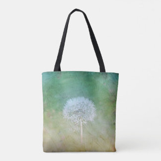 Beautiful Dandelion Wish Painterly Design Tote Bag