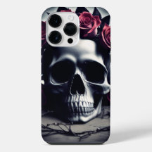 Beautiful Dark & Gothic Rose Skull