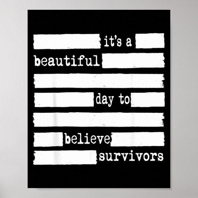 Beautiful Day Believe Survivors Assault Poster (Front)