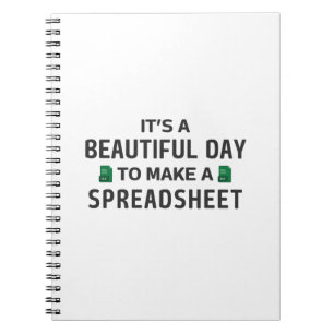 Beautiful day for a spreadsheet notebook