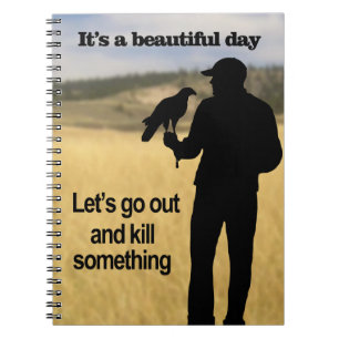 Beautiful Day for Falconry Spiral Notebook