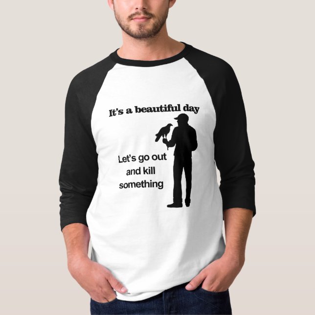 Beautiful Day for Falconry T-Shirt (Front)