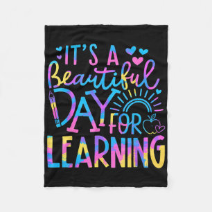 Beautiful Day For Learning Teacher Students Women  Fleece Blanket