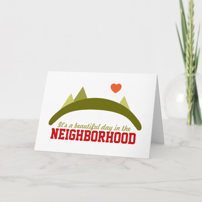 Beautiful Day in the Neighbourhood Holiday Card (Front)