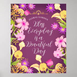 Beautiful Day Magenta Poster