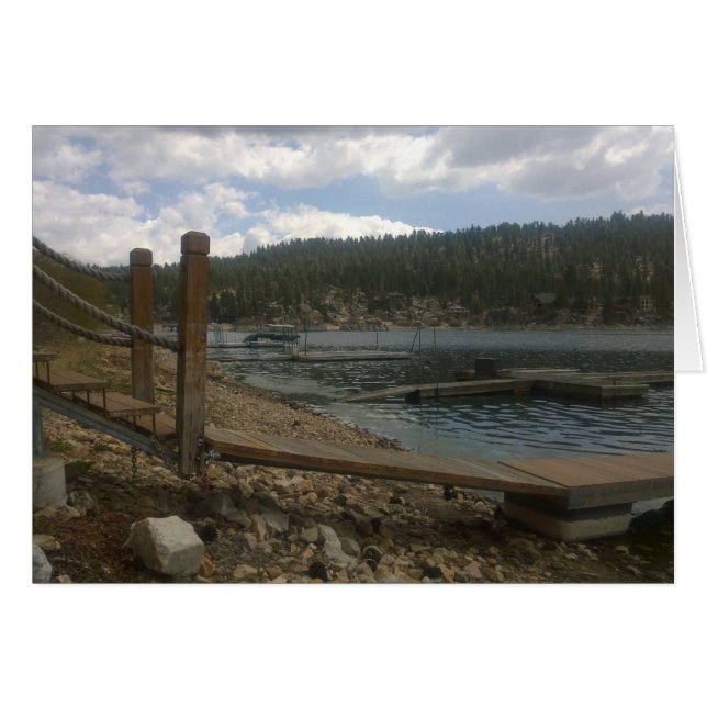 Beautiful Day on the Lake Dock (Front Horizontal)