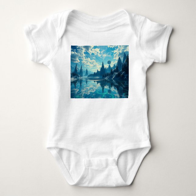 Beautiful Day Somewhere... Baby Bodysuit (Front)