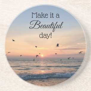 Beautiful Day Sunrise Beach Coaster