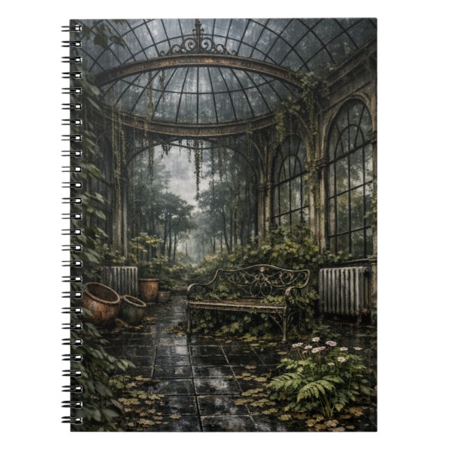 Beautiful Decay Orangery Greenhouse  Notebook (Front)
