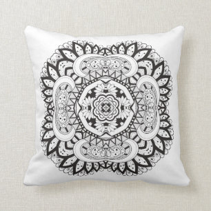 Beautiful Deco Square Doodle Cushion