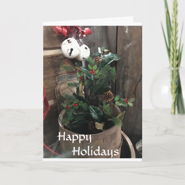 **BEAUTIFUL DECOR AND CHRISTMAS WISHES** HOLIDAY C CARD (Front)