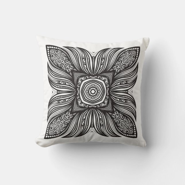 Beautiful Decor Square Doodle Cushion (Front)