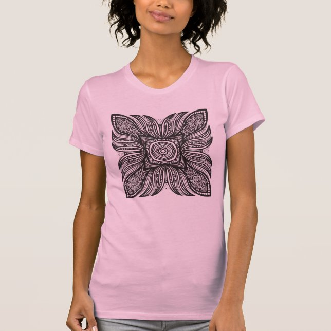 Beautiful Decor Square Doodle T-Shirt (Front)