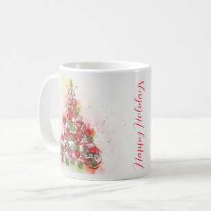 Beautiful  Decorated Christmas Tree  Coffee Mug