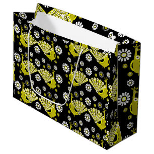 Beautiful Decorative Peacock Large Gift Bag