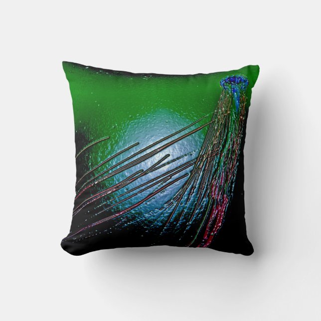 Beautiful deep sea inspired throw pillow (Front)