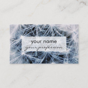 beautiful delicate dandelion flower photograph business card