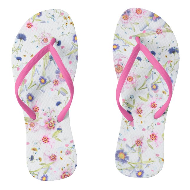 Beautiful Delicate Floral  Jandals (Footbed)