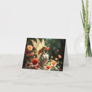 Beautiful Delicate Romantic Fairy Holiday Card