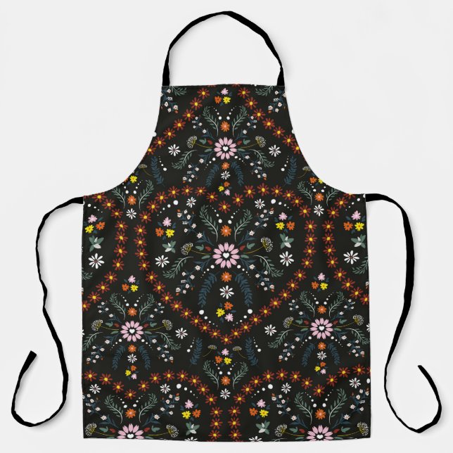 Beautiful delicate small flower with heart shape o apron (Front)