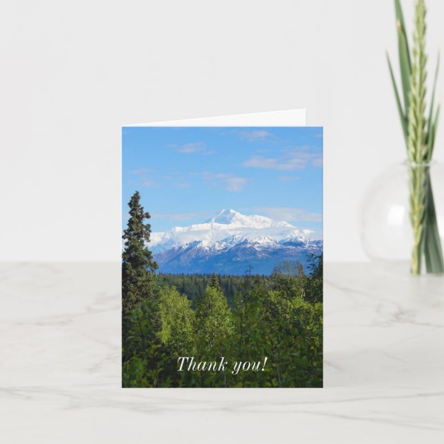 Beautiful Denali Thank You Card (Front)