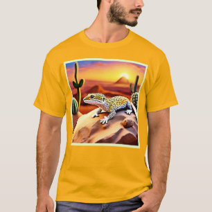 Beautiful Desert leopard Gecko Design T-Shirt