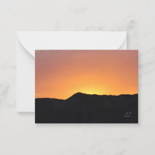 Beautiful Desert Sunset Card