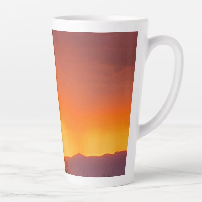 Beautiful Desert Sunset Latte Mug (Right)