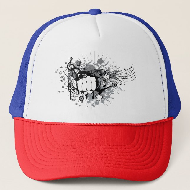 Beautiful design on  trucker hat (Front)