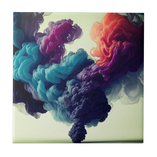 Beautiful design smoke effect modern tile (Front)