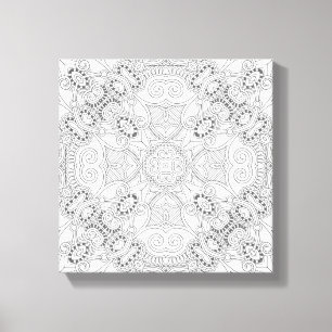 Beautiful Design Zendoodle 6 Canvas Print