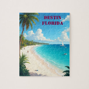 Beautiful Destin Florida Sunset Beach Jigsaw Puzzle