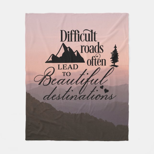 Beautiful Destinations Fleece Blanket (Front)
