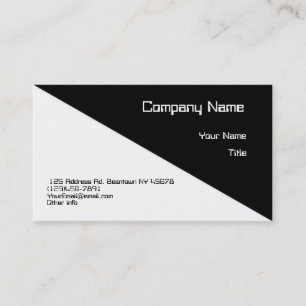 Beautiful Diagonal Business Card