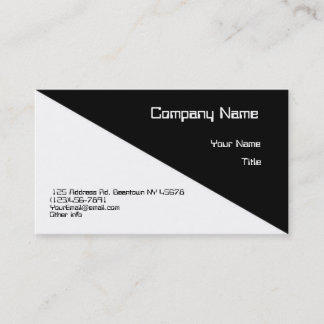 Beautiful Diagonal Business Card