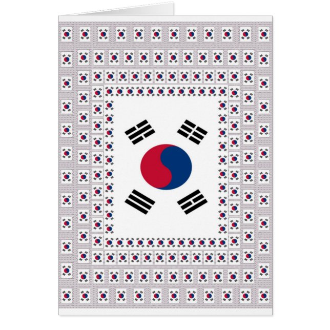 Beautiful Diagonal Korean Flag: An Infinite Art (Front)