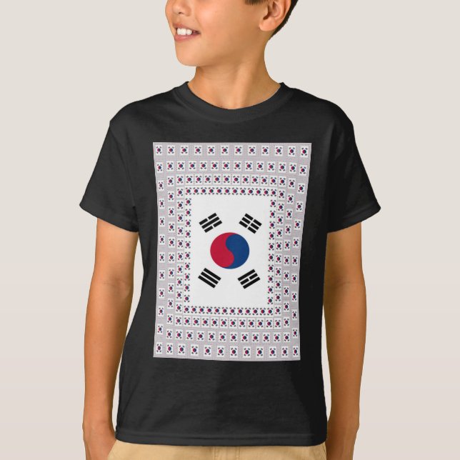 Beautiful Diagonal Korean Flag: An Infinite Art T-Shirt (Front)