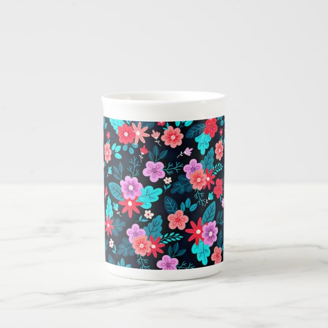 Beautiful Ditsy Floral Background-56676 Bone China Mug (Front)