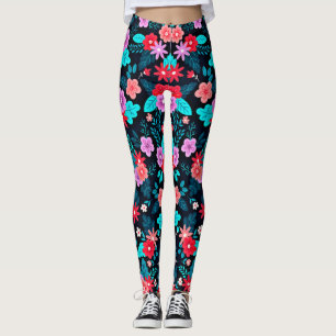 Beautiful Ditsy Floral Background-56676 Leggings